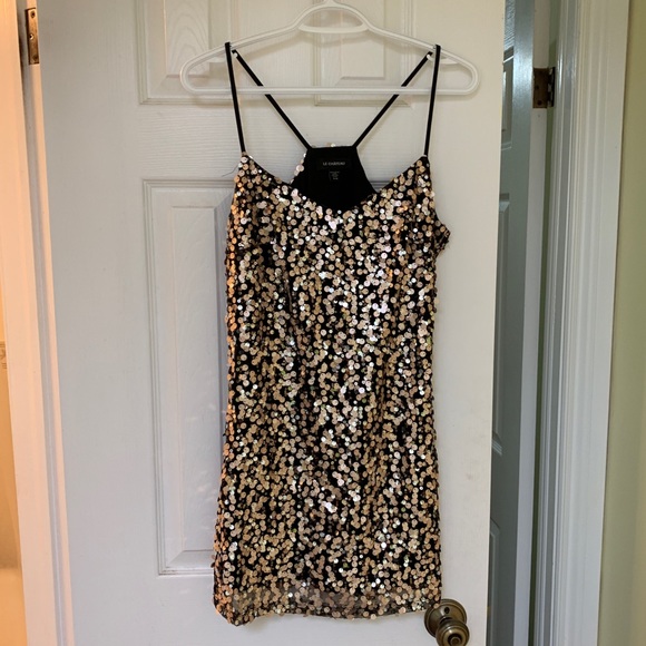 Black, gold, silver & copper sequin dress - Picture 2 of 3